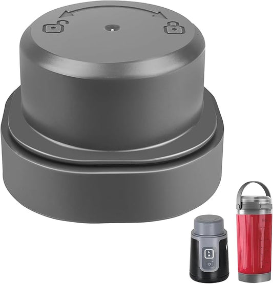 Blade Cover and Vessel Cap for Ninja Blast Portable Blender BC100 and BC151 Series,Replacement Accessories For Portable Blenders,Leakproof,Food-Grade,Dishwasher-Safe.Grey